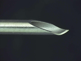 Processing example: Lancet point tip bending needle